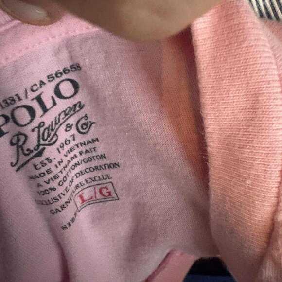 Polo Ralph Lauren Classic Fit T-Shirt- Pink Size: Large - Picture 6 of 6